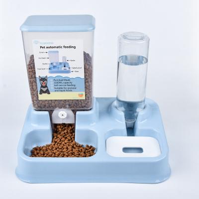 China New Pet Food Placement Mode 2 In 1 Automatic Dog Food Dispenser Pet Drinking Station Pet Water Dispenser for sale