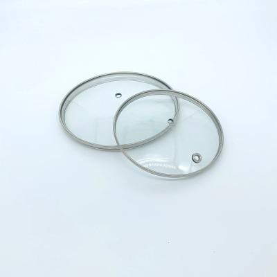 China Circular G150*157 and G179*192 Sustainable Glass Pot Lid Cookware Transparent Glass Cooking Lid Cooking Pot for sale