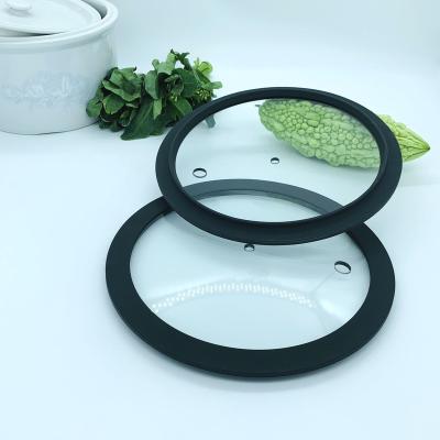 China Viable Silicone Lids Cover G217*243 Silicon 2 Paragraph Black Silicone Jar Lid for sale