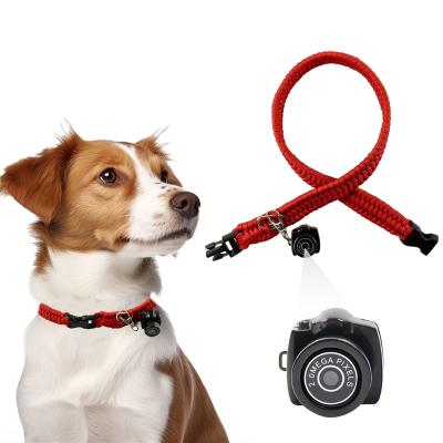 China Polyester USB Cat Tracking Collar With Camera 58cm Cat Collar Camera Wifi for sale