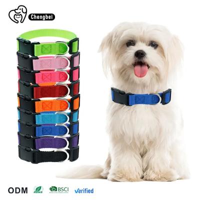 China Pet Blank Plain Personalized Nylon Dog Collar Sustainable Dog Leash And Collar for sale