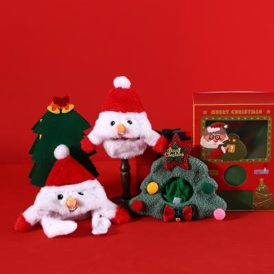 China Chapéu de Pet Santa Claus Teto Cartão Árvore de Natal Design Acessórios de gato Temporada à venda