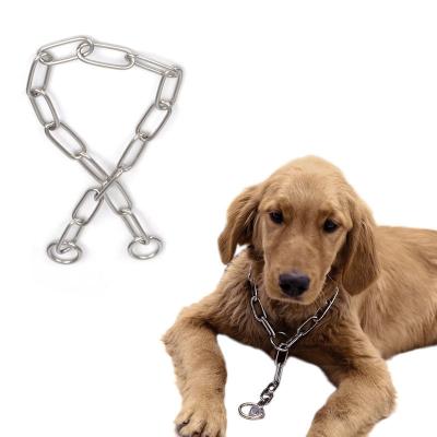 China Iron Chains Pet Dog Choke Solid Pattern Performance Popular Style Heavy Duty for sale