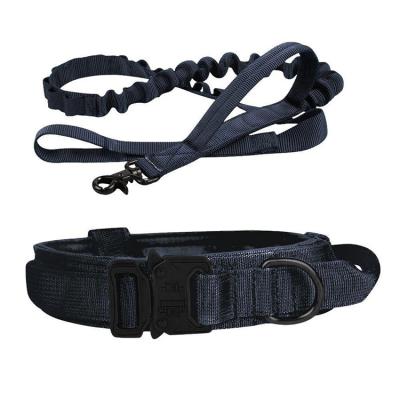 China Black Sustainable Nylon Leashes OEM ODM Training Leashes For Puppies for sale