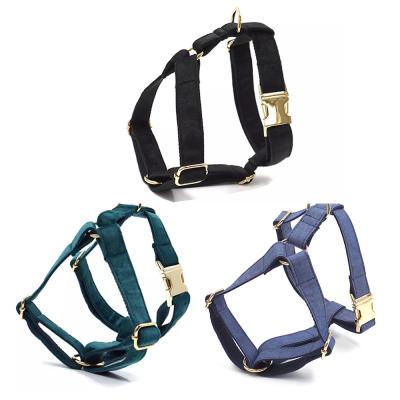 China Dog Velvet Collar Leash Harness Set Luxury Collar Set Pet Leash Poop Bag OEM ODM Accepted for sale