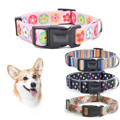 China Fashionable Nylon Buckle Dog Collar S M L Breakaway Cat Collars Customized for sale