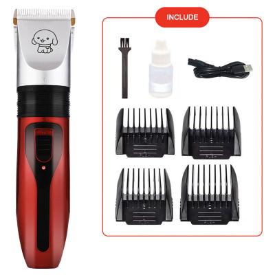 China 1500mA Battery Pets Hair Trimmer Cordless Dog Clippers Rechargeable Ceramic Blade for sale