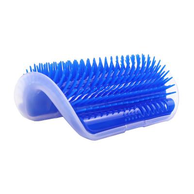 China Pet Hair Cleaning Tool Clean Function Cat Self Groomer Wall Corner Comb Cat Brush for sale