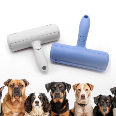 China Rolo de remoção de pelos para animais de estimação de fibra de nylon ABS azul Rolo de cabelo para cães à venda