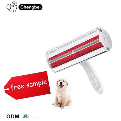 China Custom Logo Portable Mini Self Cleaning Dog Cat Reusable Lint Pet Hair Remover Roller with Sustainable Material for sale