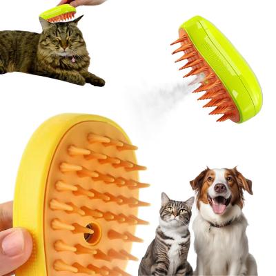 China Electric Pet Grooming Brush Self Cleaning Cat Grooming Brush for sale