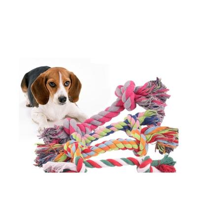 Chine Jouets pour animaux de compagnie Ensemble tissé à la main mâcher Interactif mâcher Coton chien corde Jouets Petits animaux à vendre