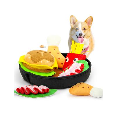 China Mejora el tiempo de juego de tu mascota con el juguete interactivo del desayuno para perros 2022 Plush Hide Seek Dent Cleaning Dog IQ Intelligent Toy en venta