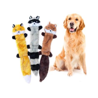 China Molar Indestructible Plush Squeaky Dog Toys Brown Puppy Chew Toys for sale