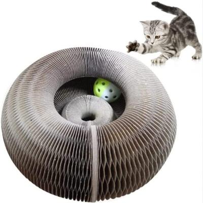 China Foldable Magic Organ Cat Scratching Board Interactive Magic Organ Cat Scratcher for sale