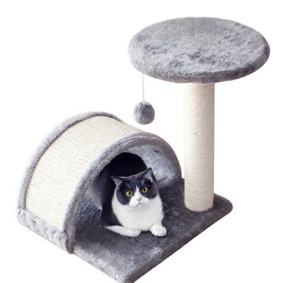 China OEM/ODM Modern Luxury Cat Toys Wood Flower Cat Tree Parts Cat Climbing Tree Tower House for Rest Place for sale