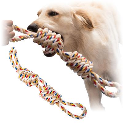 Cina Dog Toy Pet Cotton Rope Toy Tough Rope Colore misto Divertente e durevole per animali attivi in vendita