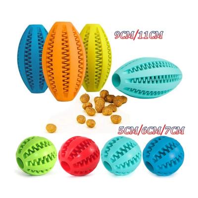 China Orange Pet Treat Dispensing Ball Massivkautschuk Pet Ball Naturkautschuk Hunde kauen Spielzeug zu verkaufen