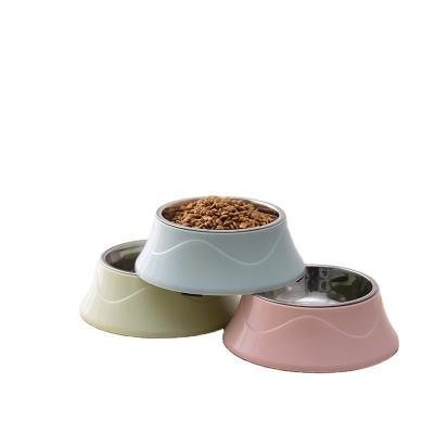 China Stainless Steel Dogs Bowl Cat Food Bowl Custom Colorful Capacity 400ML Custom Design for sale