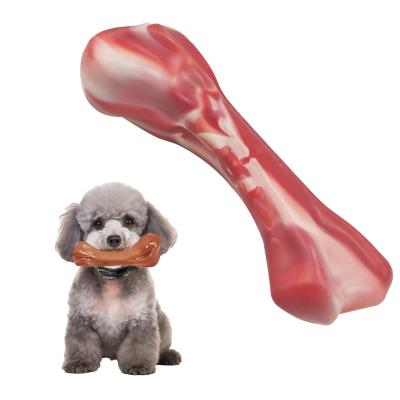 China Eco Friendly Indestructible Dog Bone TPR Dog Bones For Aggressive Chewers for sale