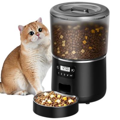 China 4L Automatic Pet Bowl Feeder Stainless Steel Self Feeding Cat Bowl for sale