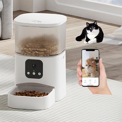 China Mobile App Remote Control Cat Feeder 300ml Wifi Cat Food Dispenser for sale