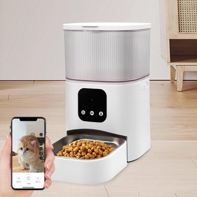 China 220V-240V Wifi Dog Food Dispenser 3L Smart Cat Food Dispenser for sale