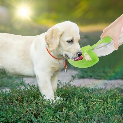 China Pet Foldable Water Bottle Portable for Outdoor Adventures All-season Pet Feeding Water for sale