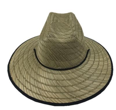 China 58-60cm Dobby 58-60cm Lifeguard Women/Men Panama Hat Paper Simple Chinese Simple Cheap Straw Hat for sale