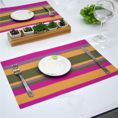 China Sustainable dish mat for kitchen, PVC heat protection, waterproof dining table mat for sale