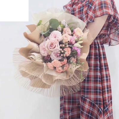 China Wholesale Eco-Friendly Champagne Bouquet Flower Packaging Cheap Florist Supplies Decorations Wrapping Mesh Materials for sale