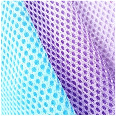 China Fire Retardant Special Sandwich Polyester Mesh Warp Knitted Laundry Bag Fabric Handbag Fabric for sale