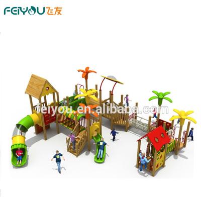 China Anti-UV Wooden Playground Outdoor Wooden Playground Playground Bridge for sale