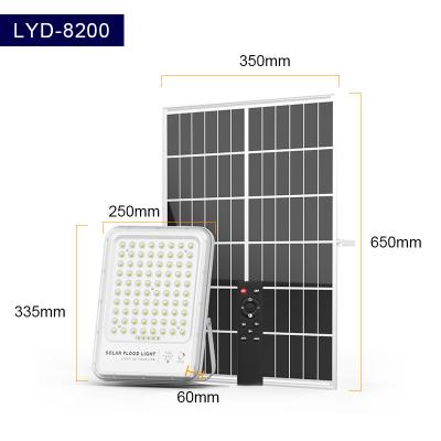 China 200 Watt Outdoor Solar Flood Lights Remote IP66 LED Flood Lamp for sale