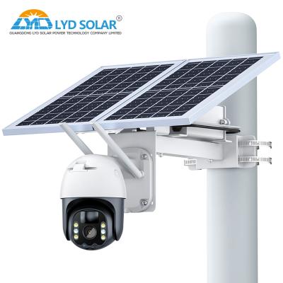 China 3.7V 2600mah*6pcs Solar Powered 4g Security Camera SD Card for sale