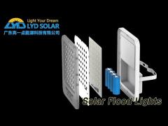 LED Solar Flood Lights 300W IP66 Effective With LifePO4 Battery