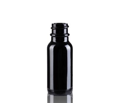 China Personal Care 30ML Black Glass Bottle Boston Bottle For Essential Oil for sale