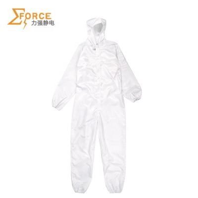 China Antistatic Polyester Material ESD Antistatic Suit For Cleanroom for sale