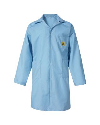 China Factory Price Antistatic ESD TC Apron Antistatic Garment In Different Color for sale