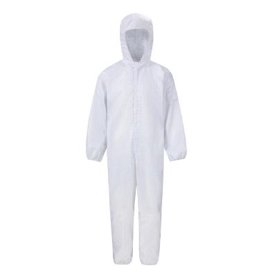 China Antistatic Polyester Coat Material ESD Coverall Coat Antistatic Use For Cleanroom for sale