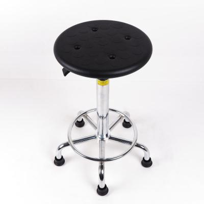 China Eco - Friendly Height Adjustment Type Anti - Static Black Chair ESD Stool For Electronic Industry for sale