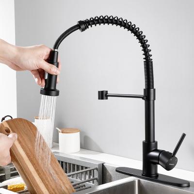 China Pull Out Hot And Cold Jet 2023 New Kitchen Sink Pumping Faucet for sale