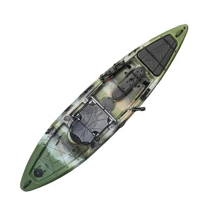 China Fishing 13ft single seat professional outddoors fishing single seat canoes kayak for sale for sale