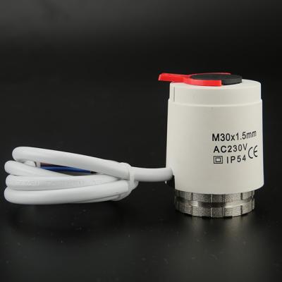 China Modern thermal actuator with 12V trigger for underfloor heating system for sale