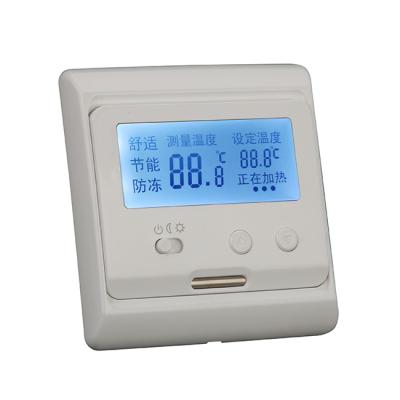 China Modern touch screen electric thermostat for room floor heating heating cable film for sale