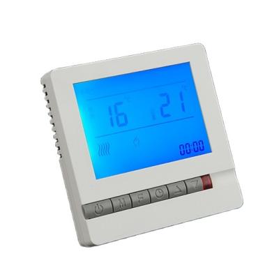 China Modern Touch Screen Room Temperature Controller Thermostat For Underfloor Programmable Heating System for sale