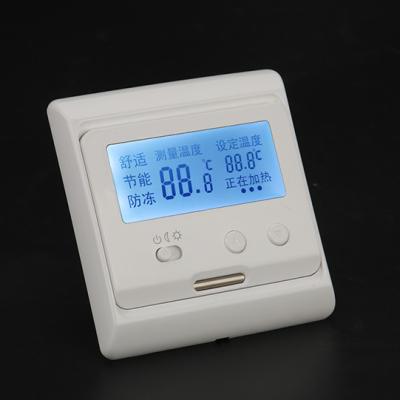 China Modern Touch Screen Electric Wifi Thermostat For Room Floor Heating Heating Cable Film for sale