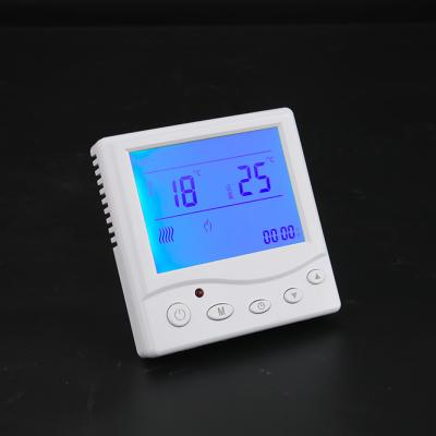 China Touch Screen Modern Under Floor Electric Heating LCD 220v Smart Room Thermostat for sale