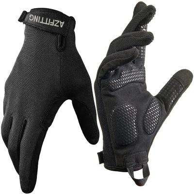 China Excellent Verified Grip Full Finger Workout Gloves With Padded Palm Protection For Weightlifting For Men And Women for sale