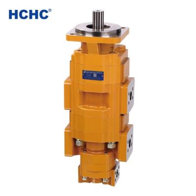 China Cast iron manufacturer of tandem hydraulic triple gear pump CBVH for road machinery with good price for sale